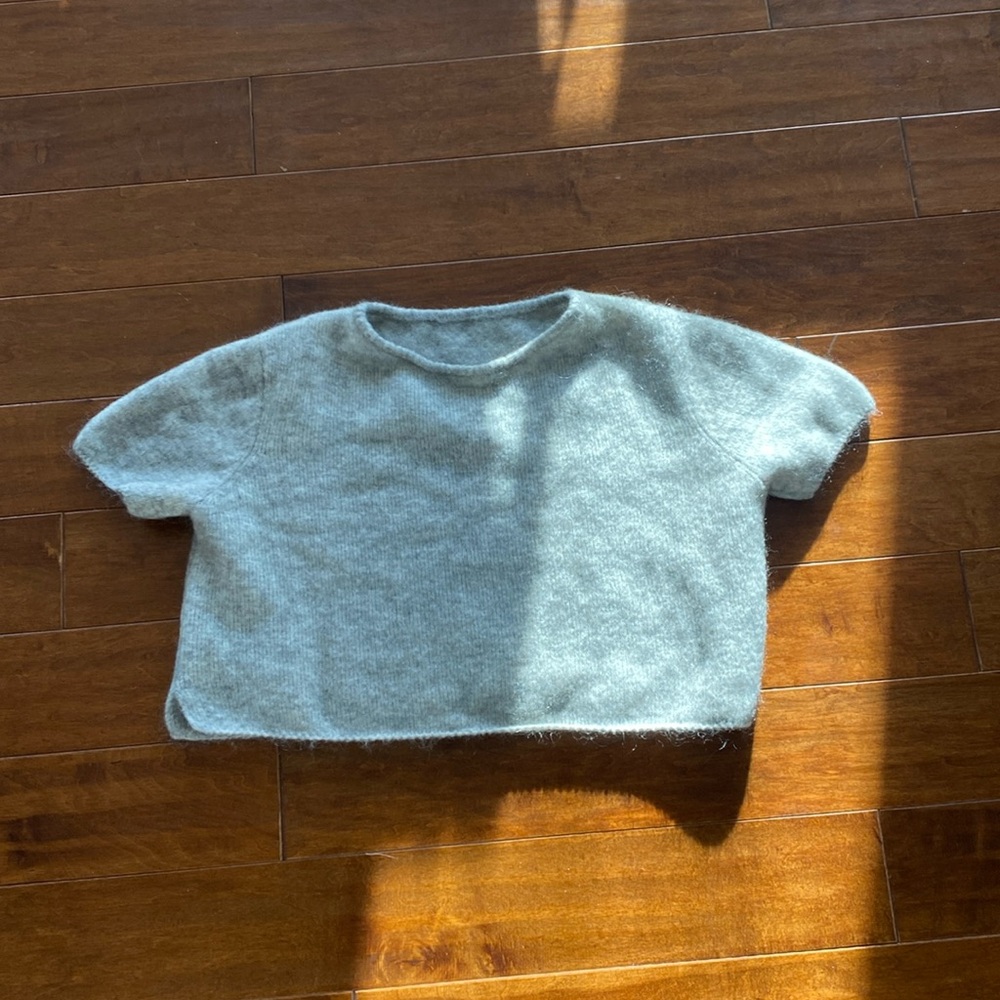 100% mohair grey sweater